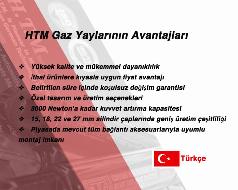مزایای استفاده از جک های گازی HTM
